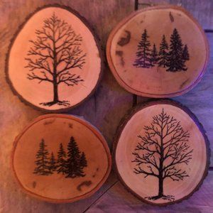 Wood coasters